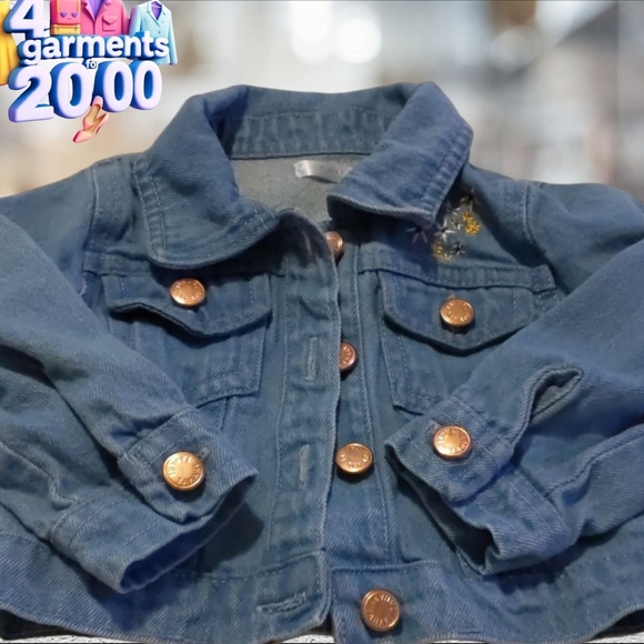 Tahari denim jacket size 12 months - Picture 1 of 9